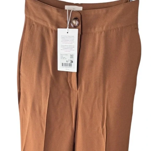✨ NEW WITH TAGS ✨SÉZANE ~ Damon Trousers in Camel Size 34 (US 2) ✨ - Picture 6 of 8